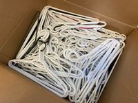    Box of Clothes Hangers & Miscellaneous