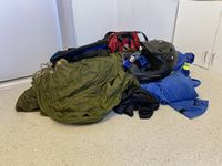    Parachute, Coveralls, Bags, & Helmet