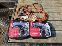    Booster Cables & Set of Unused Vehicle Tire Chains