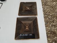    (2) Barn Wood Candle Holders & Plates