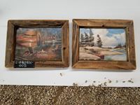    (2) Barn Wood "Nature" Picture Frames