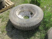    (1) Goodyear 11R24.5 Traction Tire with Rim