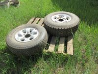    (2) Used Tires on Aluminum Rims