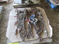 (2) Screw Load Binders, Qty of Chain & (2) Clevises