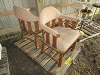 (2) Arm Chairs with Castors