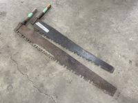    (2) 49 Inch & 42 Inch Antique Saw Blade