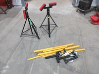    Powerfist Engine Dolly & Two Roller Adjustable Stands