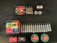    (15) Crosman Cartridges, (4) Copperhead Cartridges & Various Pellets