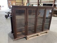    (2) Piece Antique Cabinet