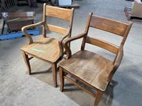    (2) Original Jury Chairs From Edmonton Courthouse