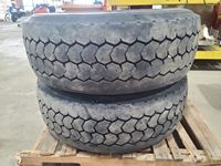    (2) 385/65R22.5 Inch Tires
