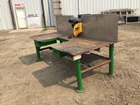    Steel Workbench with Cut Off Saw