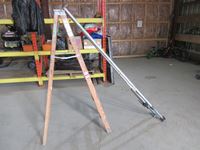    6 Ft Wood Step Ladder, (2) Post Jacks