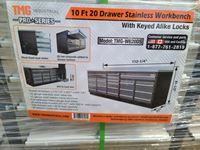    10 Ft 20 Drawer Pro Series Work Bench