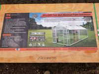  TMG Industrial  8 Ft X 20 Ft Twin Wall Aluminum Frame Greenhouse