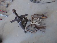    Assortment of Clamps & (2) Pullers