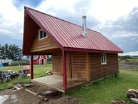    12 Ft X 22 Ft Fully Insulated and Wired Log Cabin