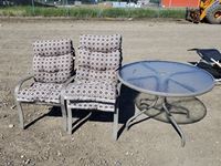   Glass Outdoor Table with Chairs