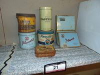    Assortment of Antique Tobacco and Cigarette Tins