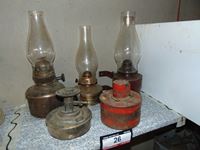    (3) Antique Oil Lamps
