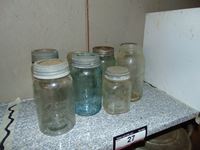    (8) Assorted Glass Jars