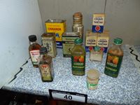    Assortment of Antique Spice Tins