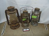    (3) Antique Gas Lanterns