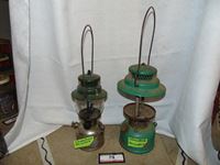    (2) Antique Coleman Gas Lanterns
