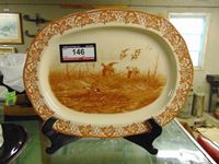    Ducks Unlimited Glass Serving Tray Display