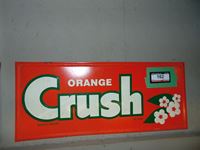    29 Inch X 12 Inch Orange Crush Metal Sign
