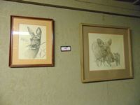    (2) Framed Wall Drawings