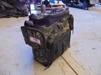    Tackle / Hunting Bag with Assorted Knives and Holding Saws