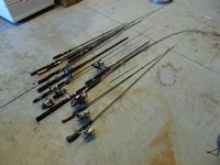    Large Assortment of Fishing Rods