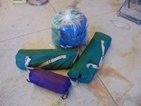    (2) Camp Tables & (2) Sleeping Bags