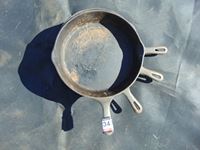    (4) 10 Inch Cast Iron Frying Pans