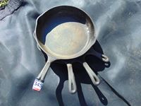    (4) 10 Inch Cast Iron Frying Pans