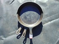    (3) 10 Inch Cast Iron Frying Pans