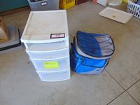    Cooler Bag & Plastic Drawer Organizer