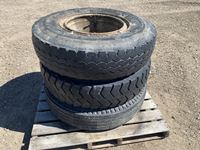    (3) 10.00 R20 Tires W/ Steel Rims