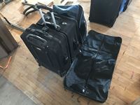    (3) Suitcases W/ Clothes Carrier
