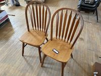    (2) Wooden Chairs