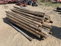   (70) 4-5 Inch X 6 Ft Chiselled Fence Posts