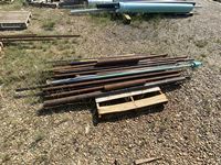    Assorted Steel Pipe, Water Curb Box and Rod