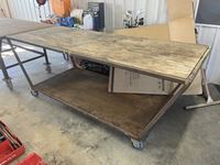    Steel Frame Table with Wheels