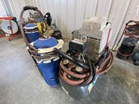    Air Compressor and Acetylene Torch and Bottle
