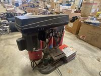    Drill Press with Bits and Fire Extinguisher