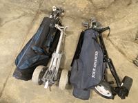    Left and Right Golf Clubs with Pull Carts