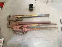    (2) 48" Pipe Wrenches and Cast Cutter