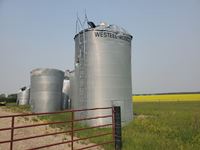  Westeel Rosco  2400 Bushel Flat Bottom Grain Bin