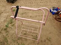    Foldable Pink Saddle Stand